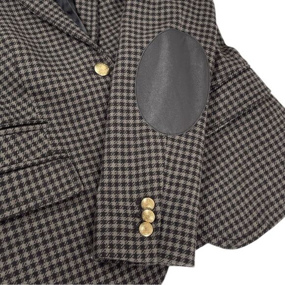 J. Crew women’s size 4 XS gray black herringbone wool blend Keaton's Boy Blazer - Picture 3 of 8